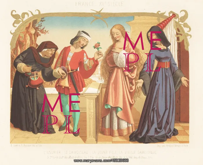  : French costumes, end of the 15th century