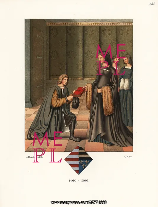 : French costumes of the late 15th century : French costumes of the late 15th century
