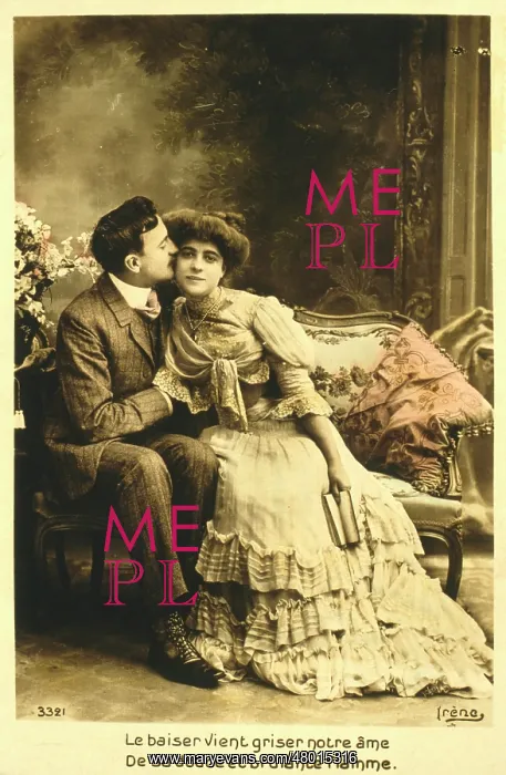 : French couple in intimate scene : French couple in intimate scene