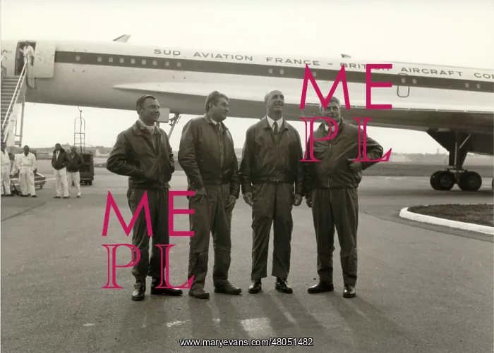 : The French crew in Toulouse after Concorde's first flight : The French crew in Toulouse after Concorde's first flight