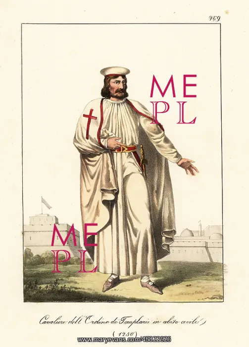 : French crusader of the Knights Templar in civil : French crusader of the Knights Templar in civil