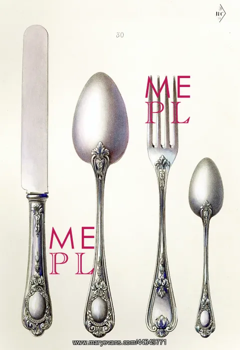 : French Cutlery set, Becquet, Paris