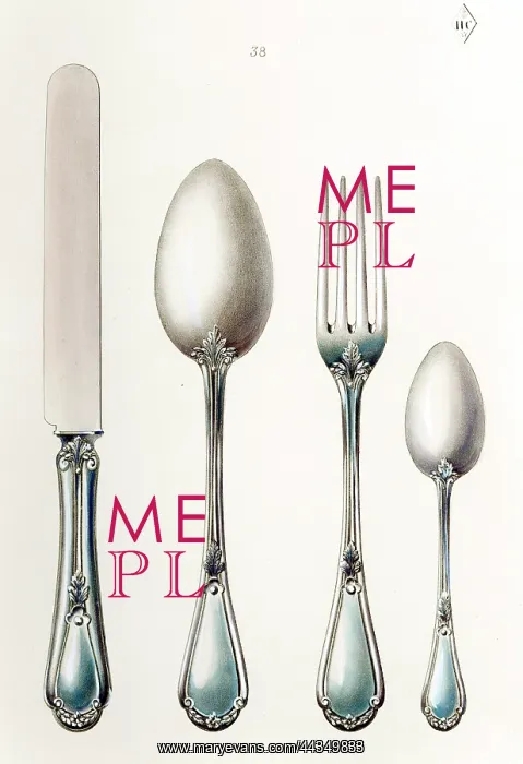  : French Cutlery set, Becquet, Paris