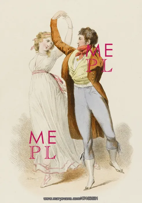 : FRENCH DANCERS 1798 : FRENCH DANCERS 1798