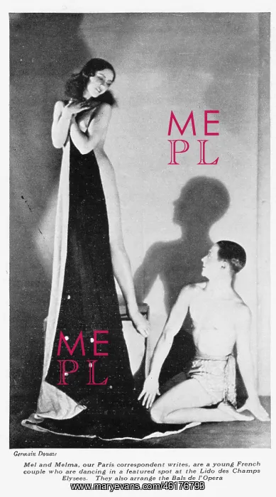 : The French dancing team of Mel and Melma appearing : The French dancing team of Mel and Melma appearing