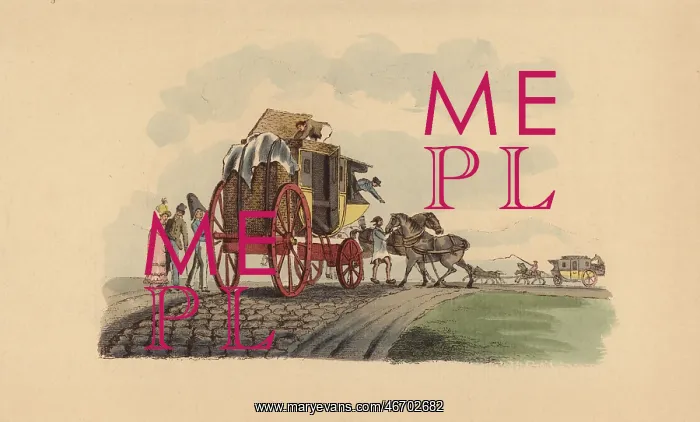: French diligence, half wagon, half coach, on : French diligence, half wagon, half coach, on