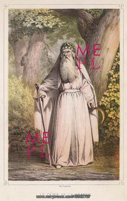 : FRENCH DRUID WITH SICKLE : FRENCH DRUID WITH SICKLE