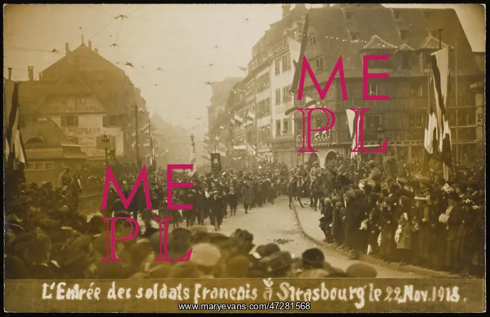 : FRENCH ENTER STRASBOURG : FRENCH ENTER STRASBOURG