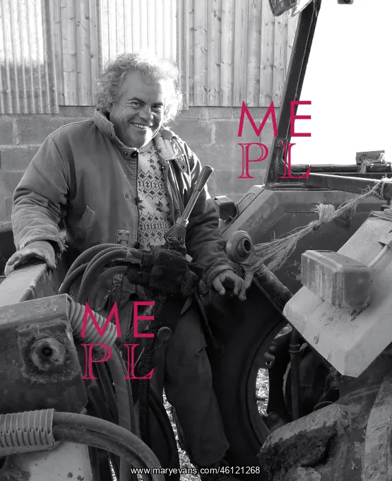 : French farmer with his tractor : French farmer with his tractor