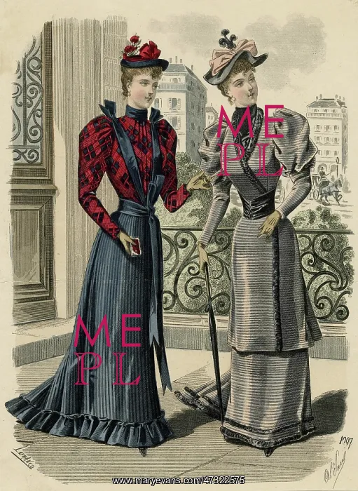 : French Fashions 1891 : French Fashions 1891
