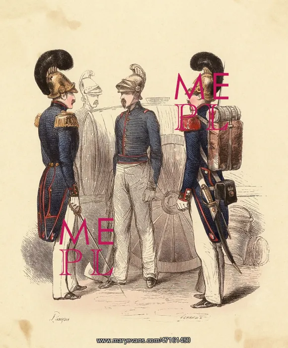  : French firemen 1850