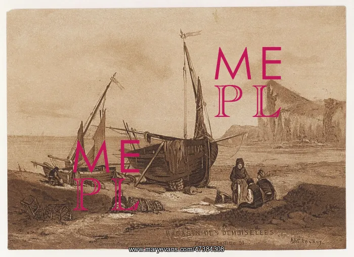 : FRENCH FISHING SCENE : FRENCH FISHING SCENE