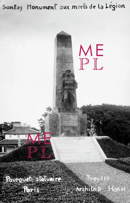 : French Foreign Legion Monument at Son Tay, during : French Foreign Legion Monument at Son Tay, during