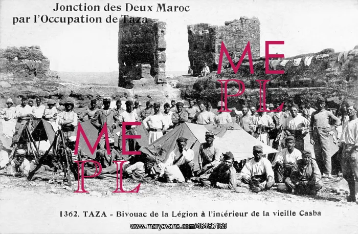 : French Foreign Legion Troops occupy the town of : French Foreign Legion Troops occupy the town of