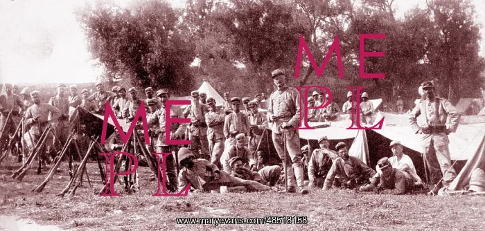 : French Foreign Legion Troops prepare to advance : French Foreign Legion Troops prepare to advance