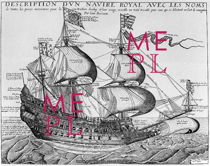 : French frigate, 1657 : French frigate, 1657
