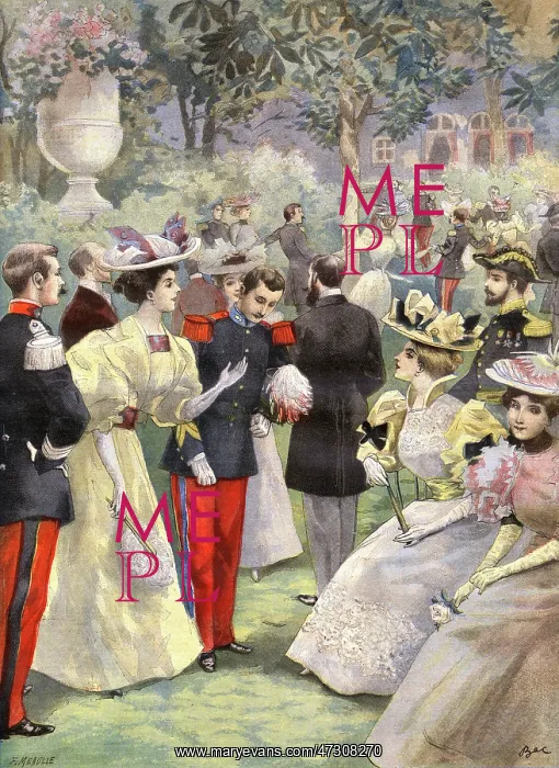 : FRENCH GARDEN PARTY 1896 : FRENCH GARDEN PARTY 1896