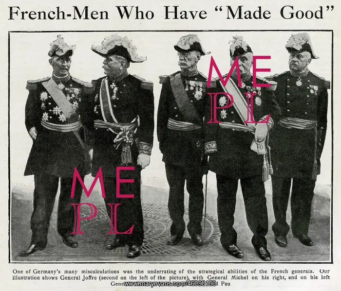 : Five French generals, WW1 : Five French generals, WW1