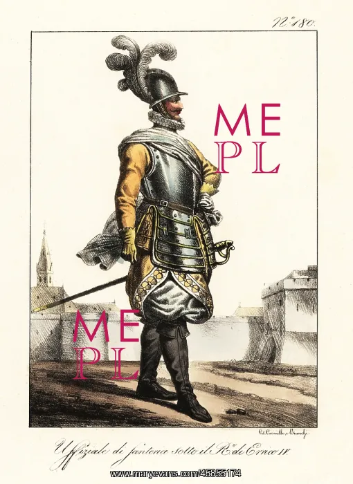 : French infantry officer circa 1600 : French infantry officer circa 1600