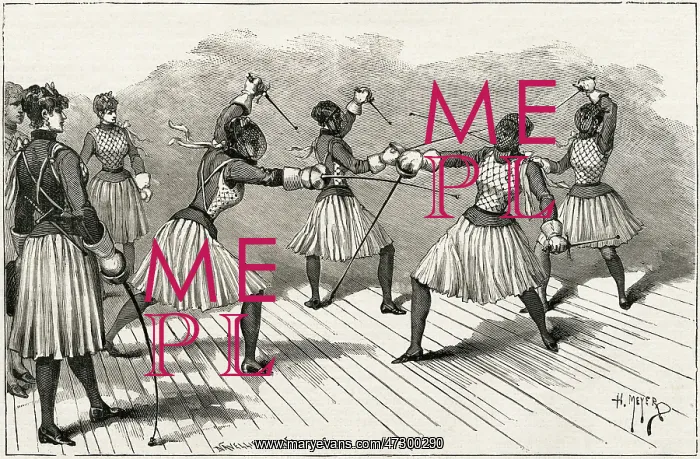 : FRENCH LADY FENCERS (2) : FRENCH LADY FENCERS (2)