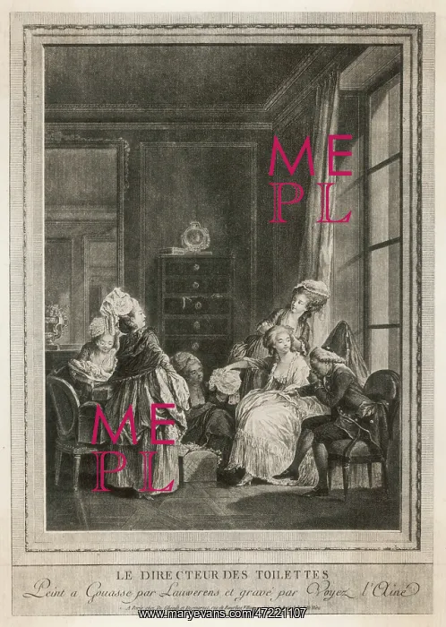 : FRENCH LADY / TOILETTE 18C : FRENCH LADY / TOILETTE 18C