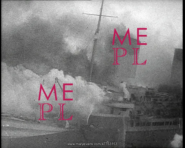: French Liner Ship SS Normandie Burning in : French Liner Ship SS Normandie Burning in