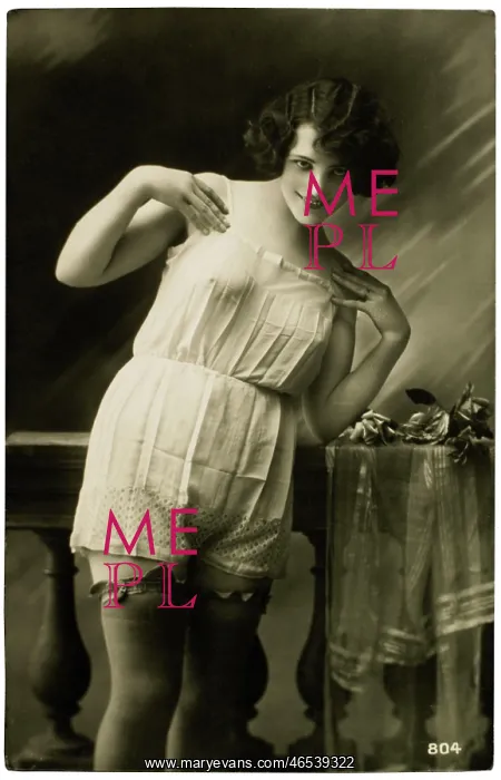 : French Lingerie Model Standing : French Lingerie Model Standing