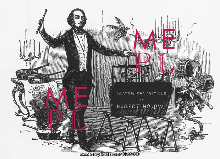 : French Magician / Robert Houdin Performing : French Magician / Robert Houdin Performing