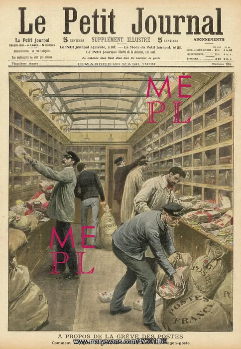 : FRENCH MAIL TRAIN 1909 : FRENCH MAIL TRAIN 1909