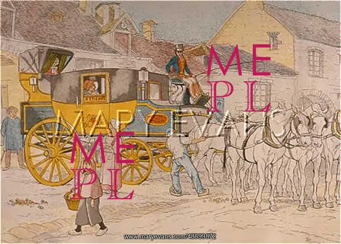 : FRENCH MAILCOACH 1840 : FRENCH MAILCOACH 1840