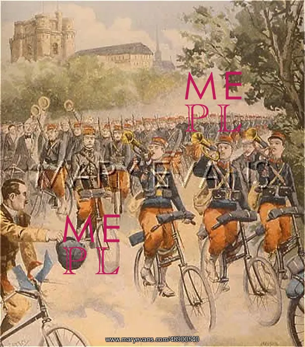 : FRENCH MILITARY CYCLISTS : FRENCH MILITARY CYCLISTS