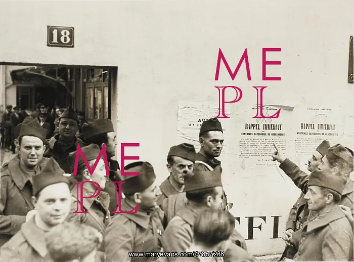 : French mobilisation WWII : French mobilisation WWII