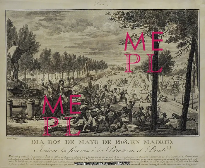 : The French murder the Spaniards at the Prado, circa 1811 : The French murder the Spaniards at the Prado, circa 1811