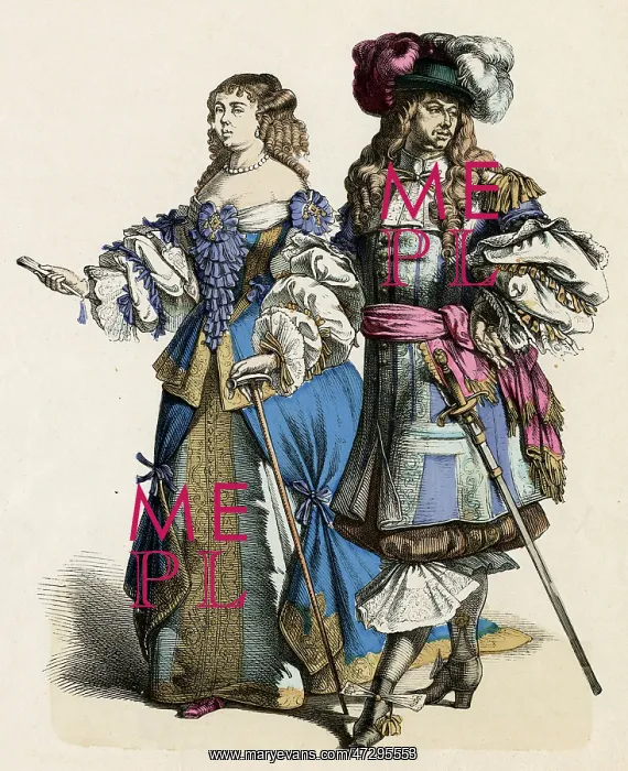 : French Noble Pair 1680 : French Noble Pair 1680