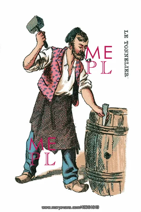 : French Occupations card series game 1890s : French Occupations card series game 1890s