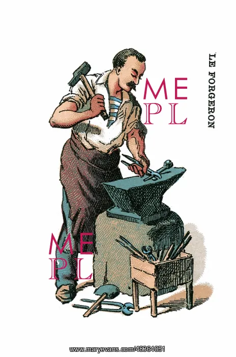 : French Occupations card series game 1890s : French Occupations card series game 1890s