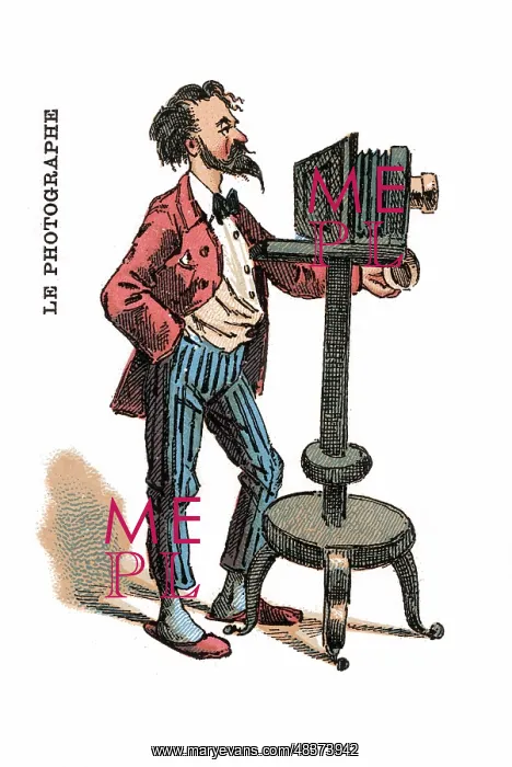 : French Occupations card series game 1890s : French Occupations card series game 1890s
