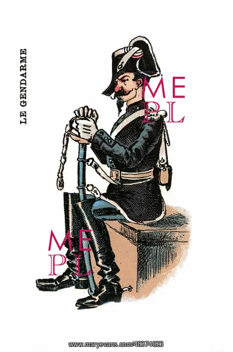 : French Occupations card series game 1890s : French Occupations card series game 1890s
