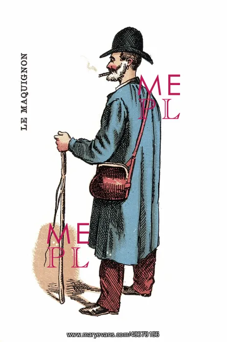 : French Occupations card series game 1890s : French Occupations card series game 1890s