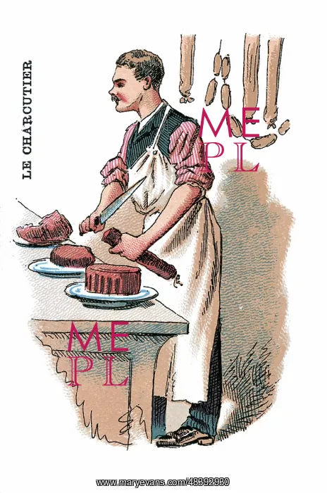 : French Occupations card series game 1890s : French Occupations card series game 1890s