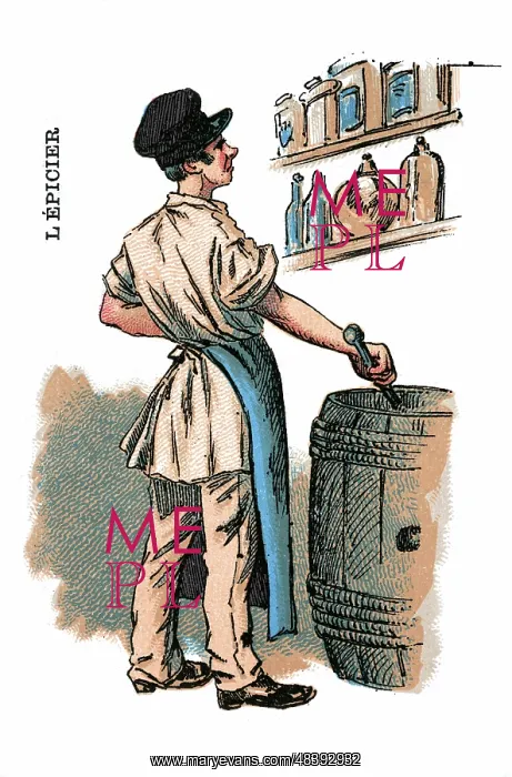: French Occupations card series game 1890s : French Occupations card series game 1890s