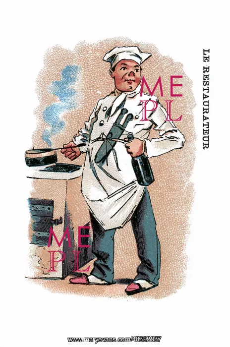 : French Occupations card series game 1890s : French Occupations card series game 1890s