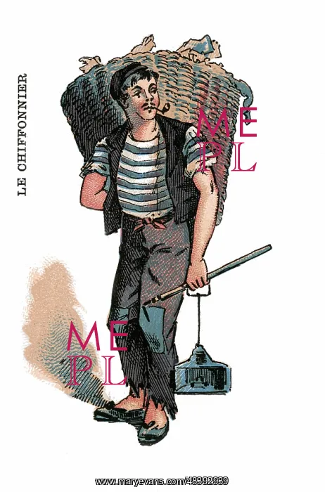 : French Occupations card series game 1890s : French Occupations card series game 1890s