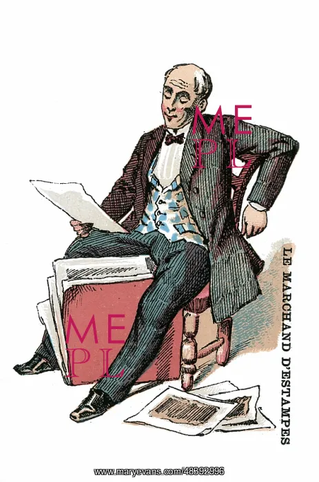 : French Occupations card series game 1890s : French Occupations card series game 1890s