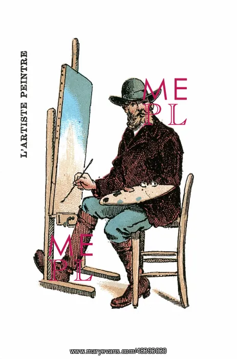 : French Occupations card series game 1890s : French Occupations card series game 1890s
