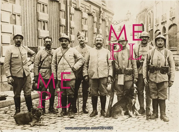 : French patrol WWI : French patrol WWI