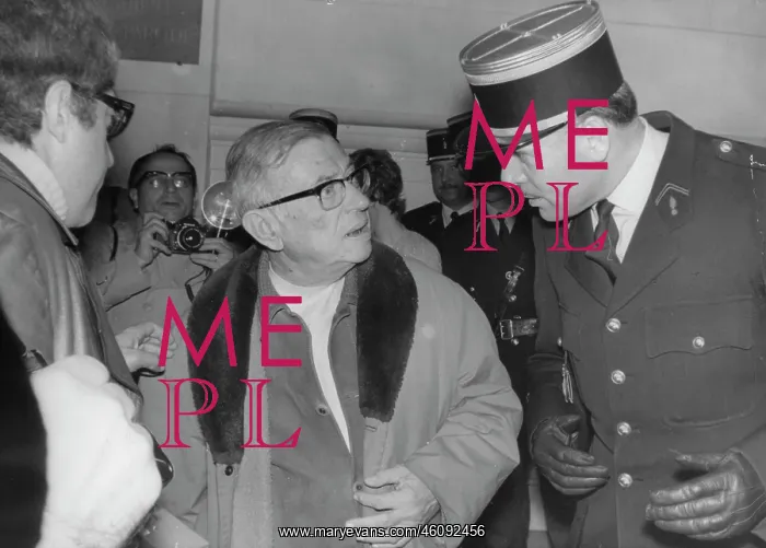 : The French philosopher Jean-Paul Sartre : The French philosopher Jean-Paul Sartre