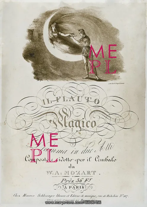 : French piano extract of The Magic Flute : French piano extract of The Magic Flute