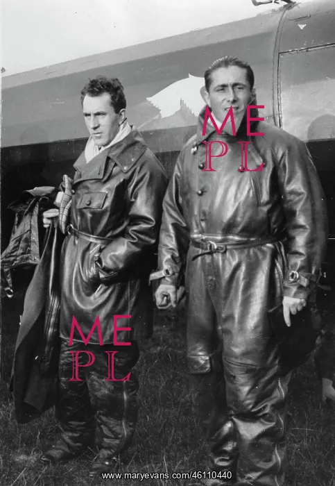 : The two French pilots Maurice Bellonte : The two French pilots Maurice Bellonte