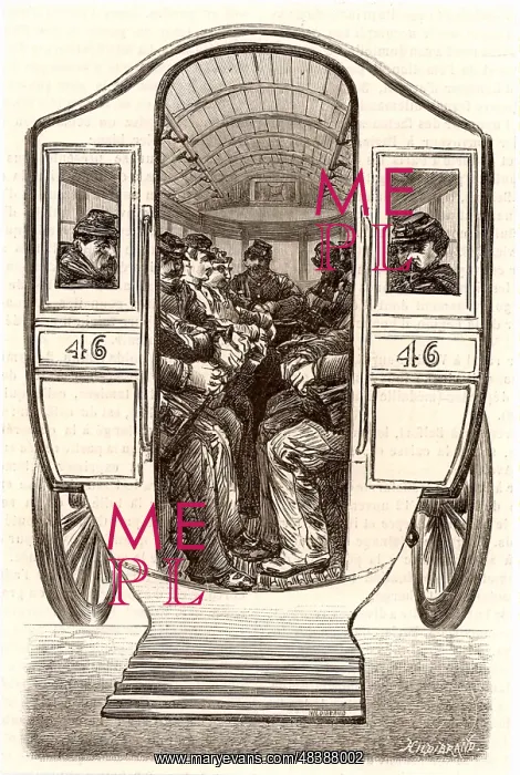 : French postal service. Paris postmen being transported : French postal service. Paris postmen being transported